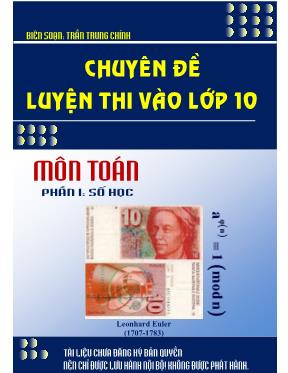Chuyên đề ôn thi vào lớp 10 môn Toán học